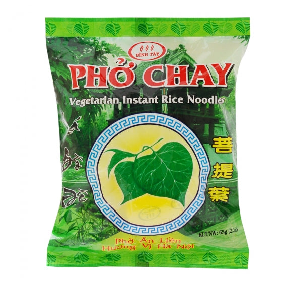Box Of 30 Packets Binh Tay Instant Vegan Pho Rice Noodles 75gX30