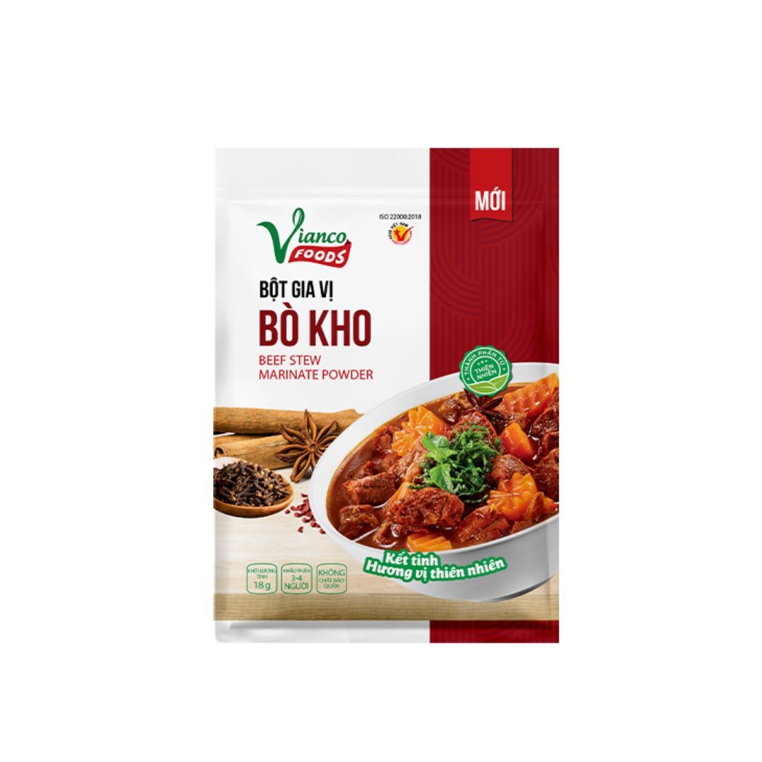 Vianco Beef Stew Spices 18g (Gia Vi Bo Kho) – Homie Asian