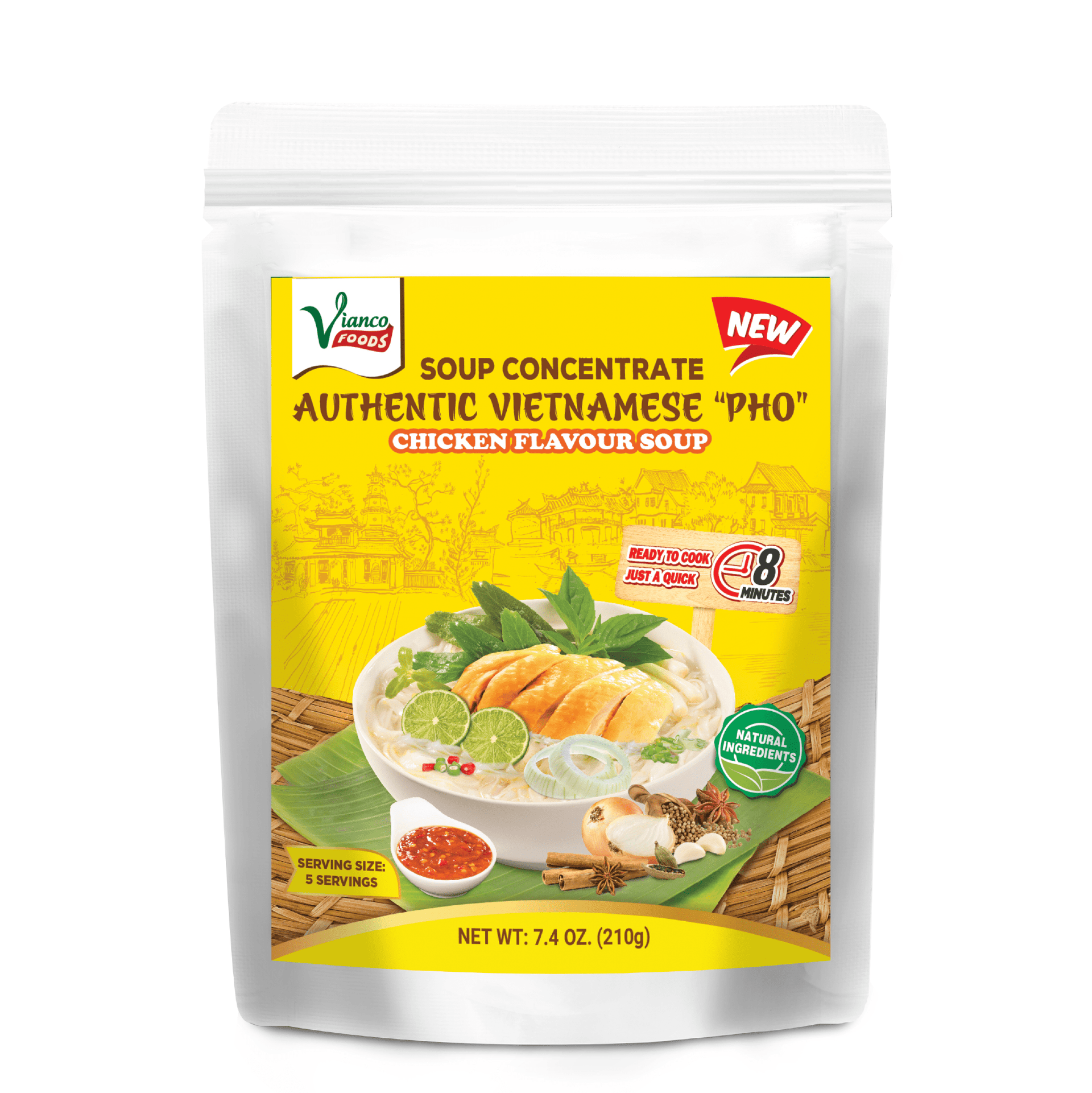 Vianco Pho Chicken Noodle Soup 200ml (Soup Pho Ga)