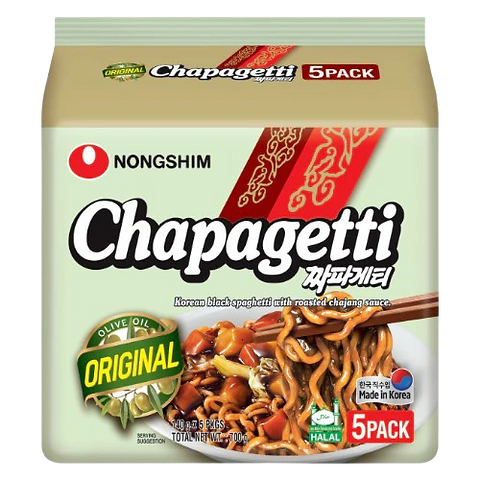 Nongshim Chapagetti Multi 5 packs of 140g (Mi Goi)