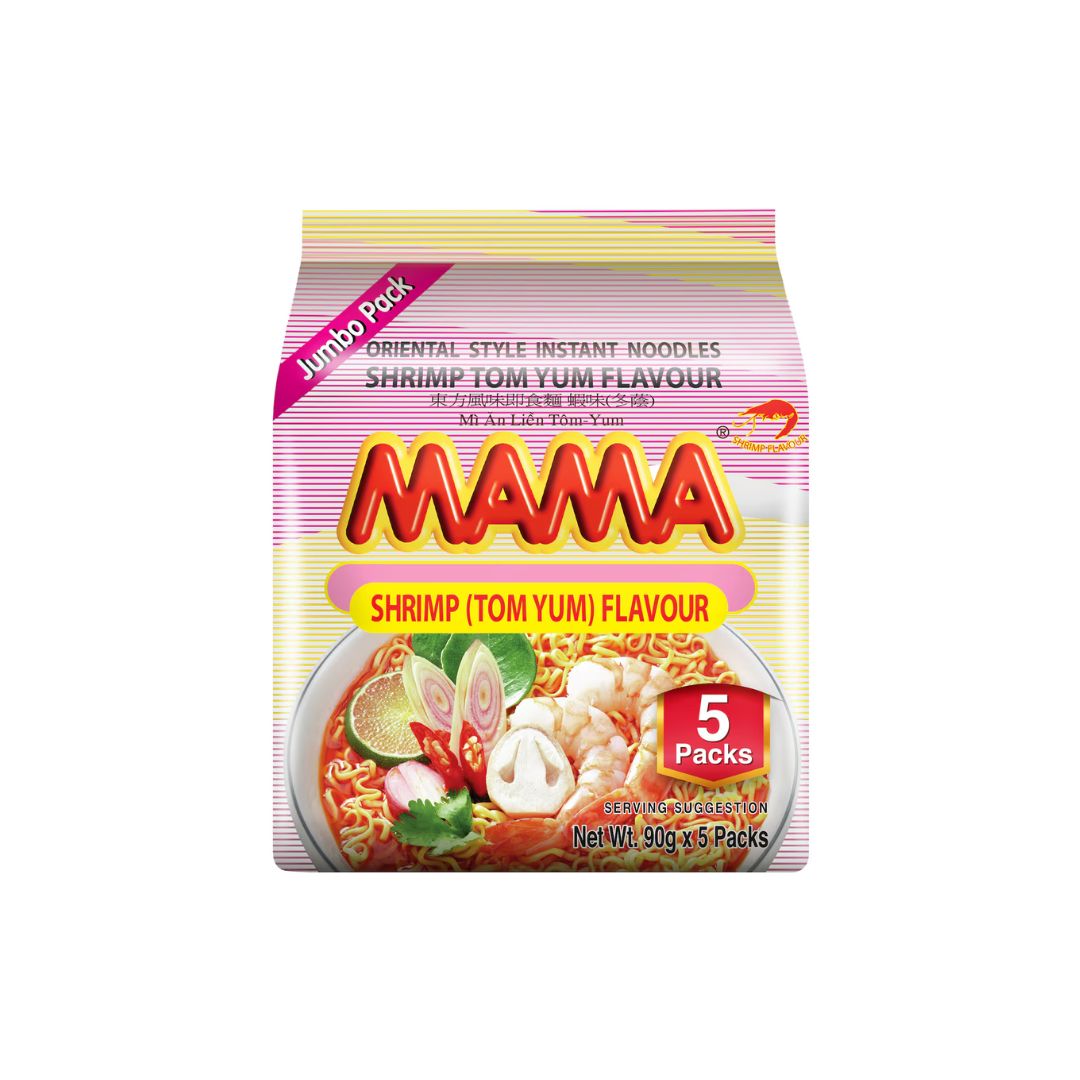 Mama Noodle Shrimp Tomyum 5 packs of 90g (Mi Goi)