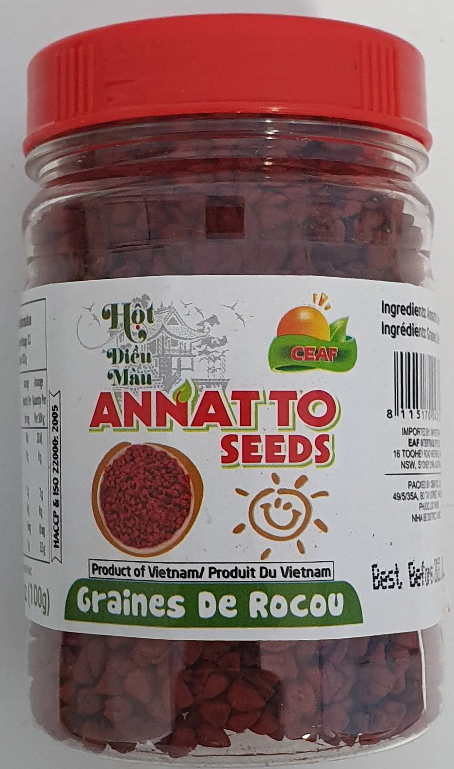 Hat Dieu Mau Ceaf Annatto Seed 120g