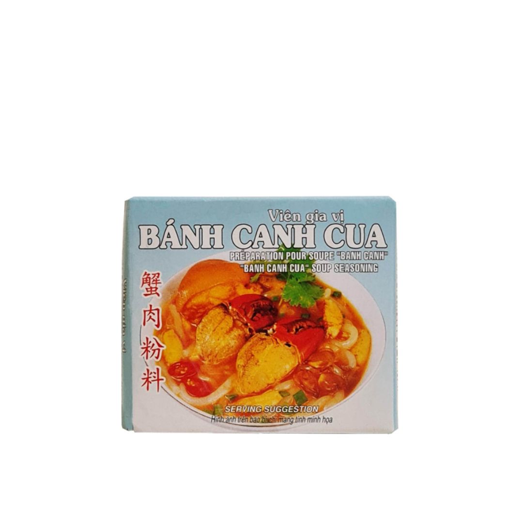 Bundle of 12 Boxes Spice Cube Crab Noodle 75g (Vien Gia Vi Bao Long Banh Canh Cua)