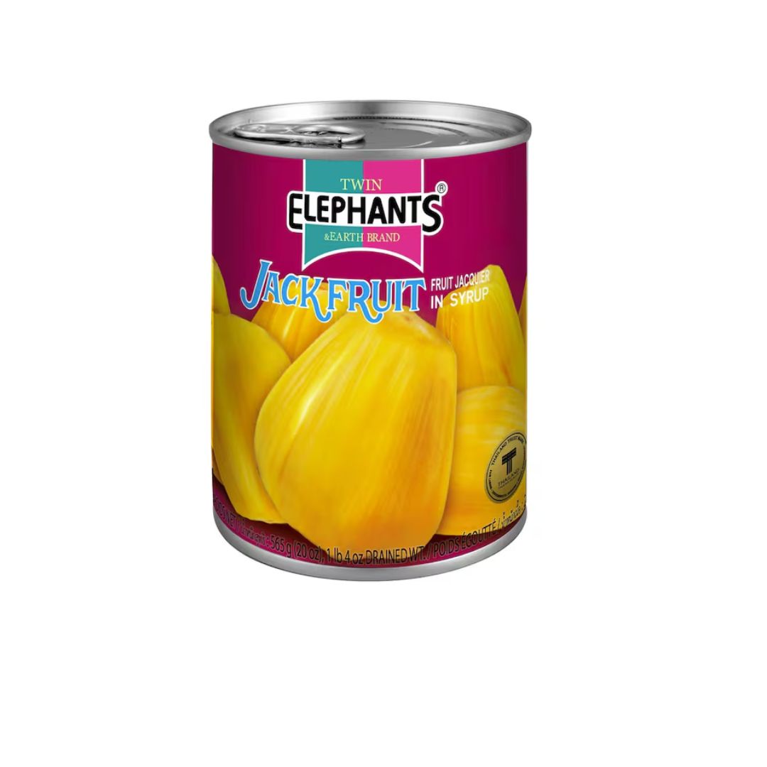 Kel Twin Elephants Jackfruit In Syrup 565g (Mit Hop)