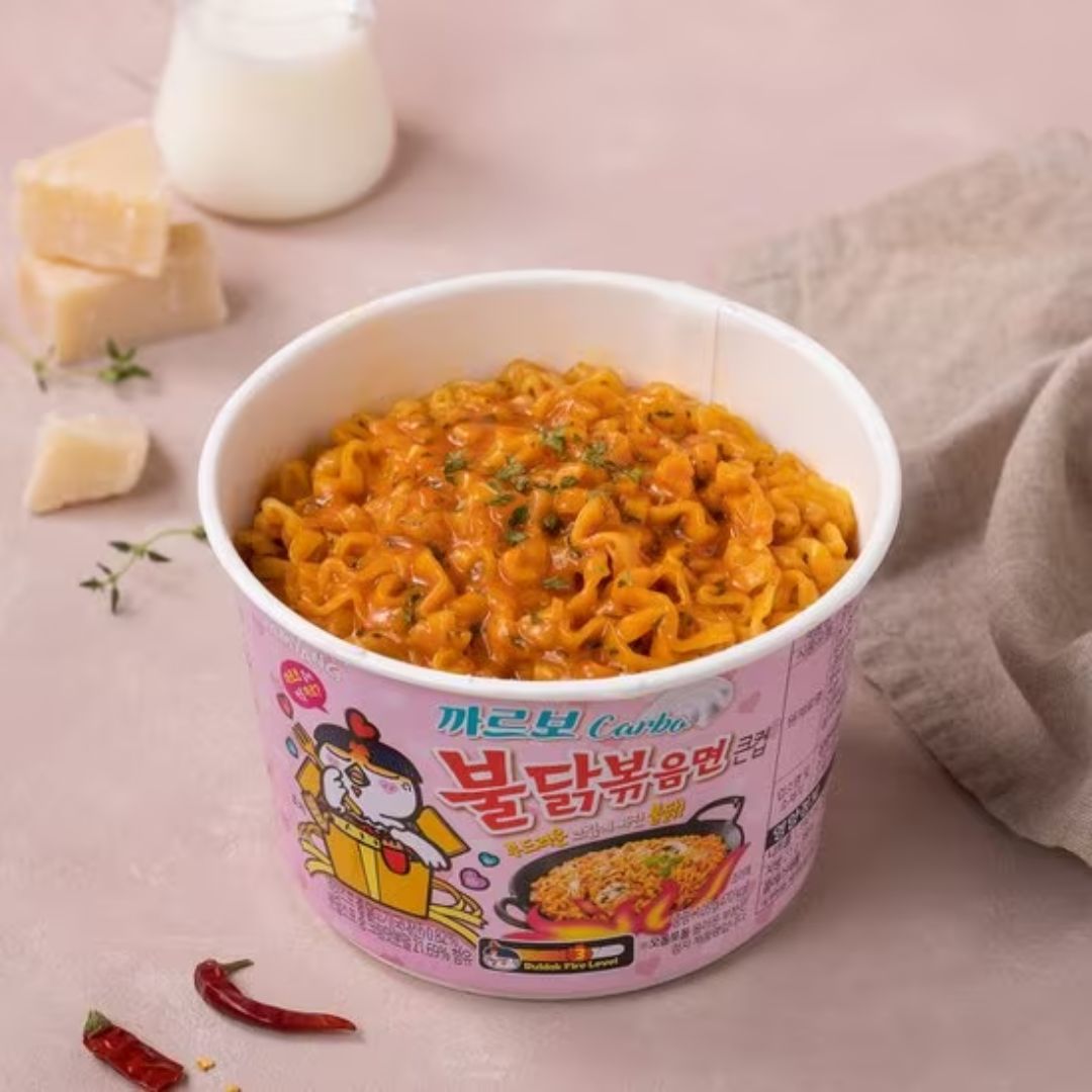 Samyang Buldak Hot Chicken Carbonara Ramen Big Bowl 105g Mi Goi samyang-buldak-hot-chicken-carbonara-ramen-big-bowl-105g-mi-goi