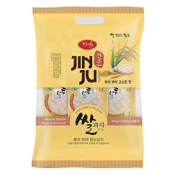 Richy Jinju Snow Rice Cracker 303g (Banh Gao)