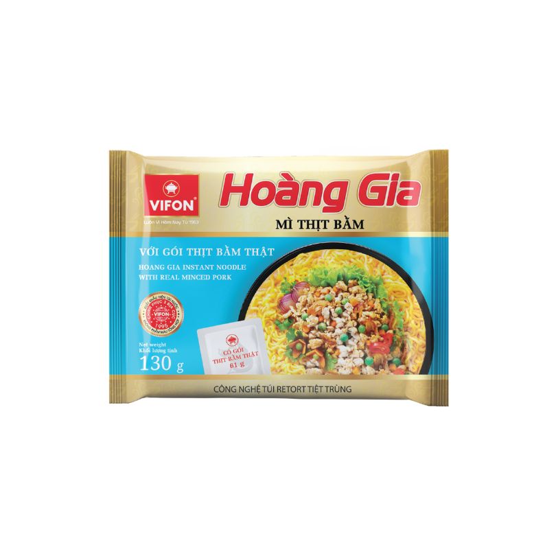 Hoang Gia Pork Instant Noodles 130g (Mi Thit Bam)