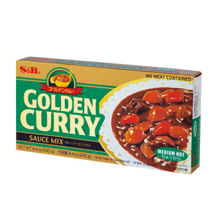 S&B Golden Curry Medium Hot 220g (Gia Vi Cari Nhat)