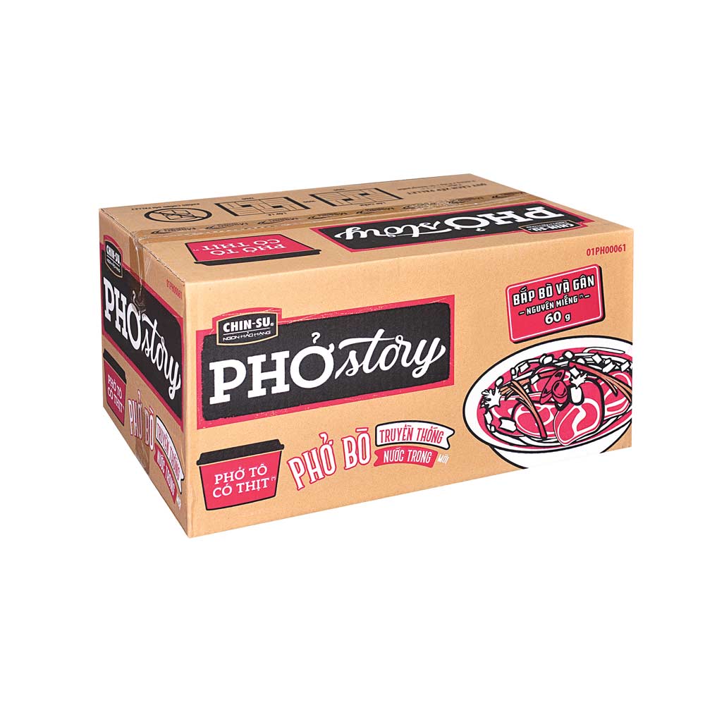 Box Of 12 Bowl Chinsu Pho Story 81g (Thung 12 To)