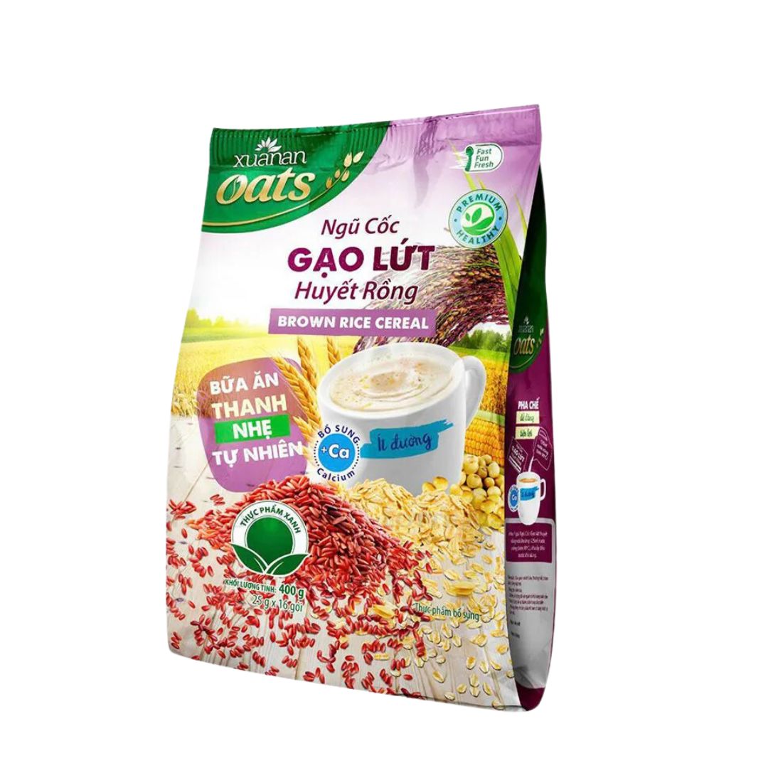 Xuan An Brown Rice Cereal 400g (Bot Ngu Coc Gao Lut Huyet Rong)