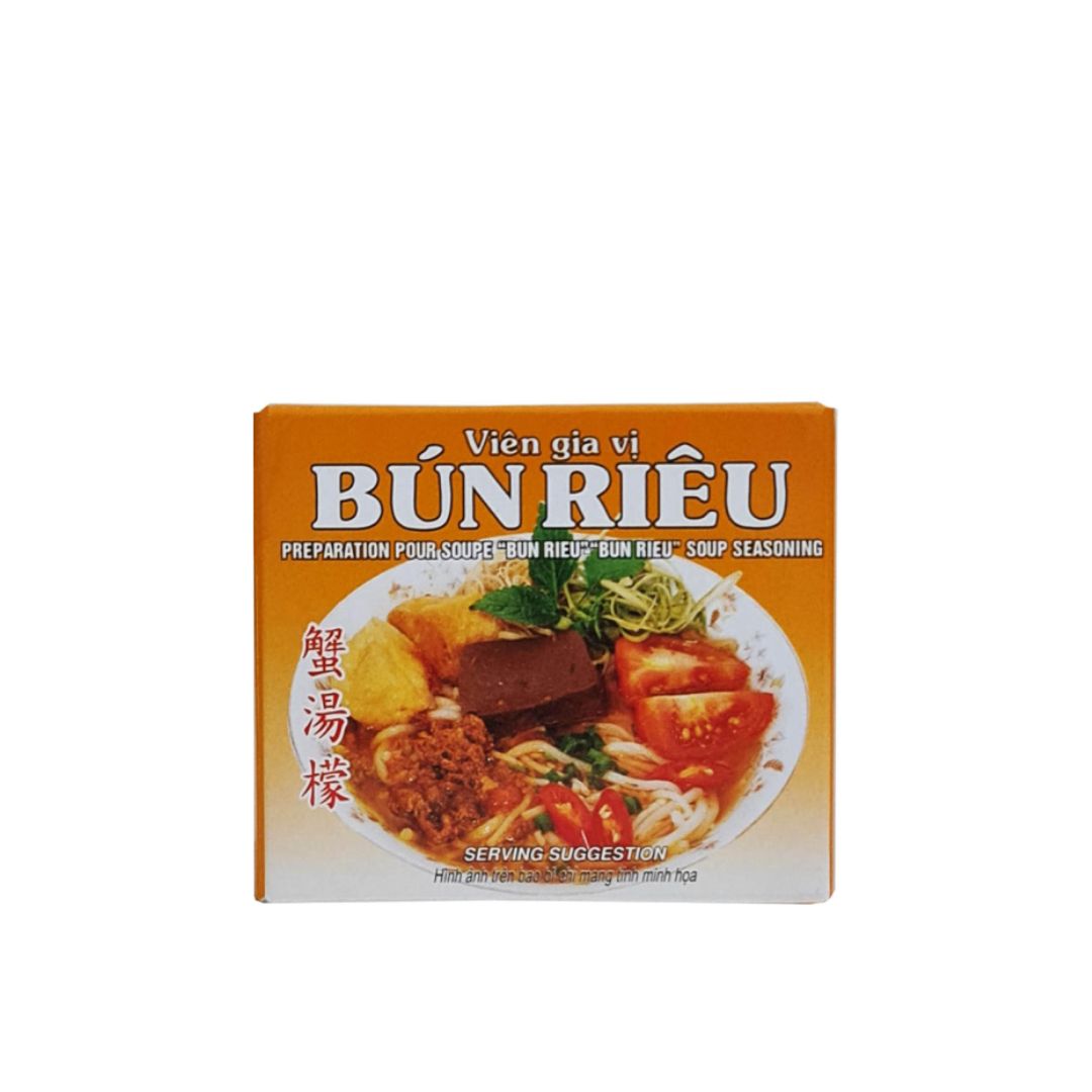 Bundle of 12 Boxes Spice Cube Crab Noodle 75g (Vien Gia Vi Bao Long Bun Rieu)