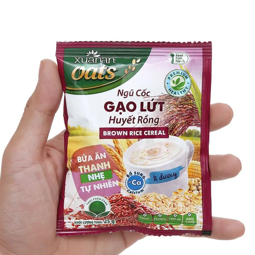 Xuan An Brown Rice Cereal 400g (Bot Ngu Coc Gao Lut Huyet Rong)