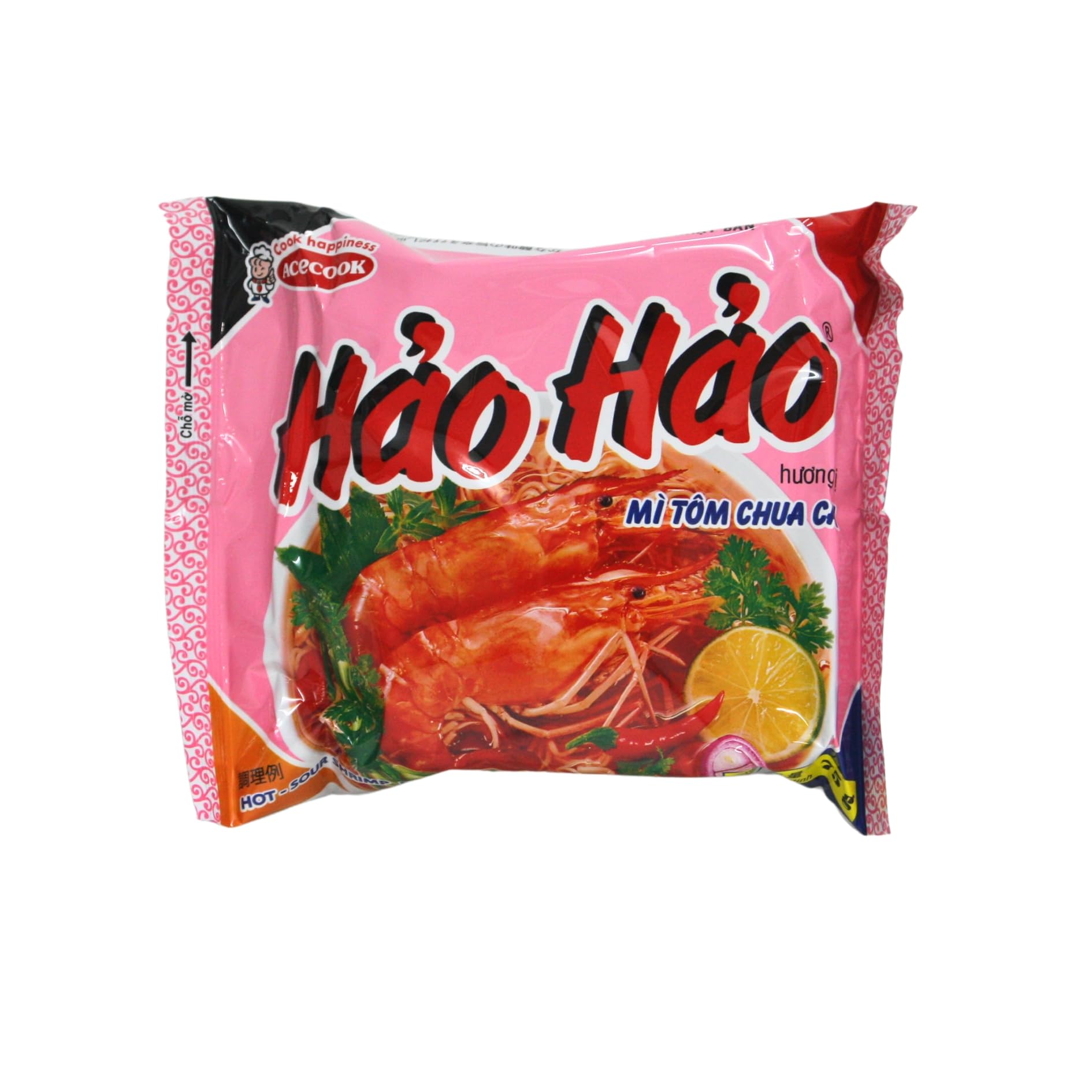 Acecook Hao Hao Mi Tom Chua Cay 75g (Mi Goi)