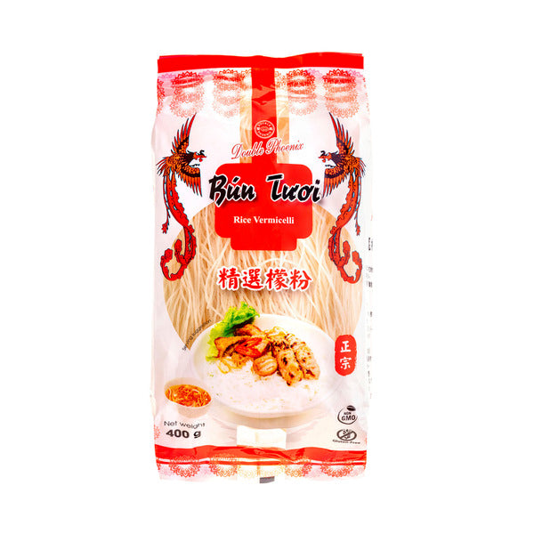 Double Phoenix Rice Vermicelli  400g (Bun Tuoi)