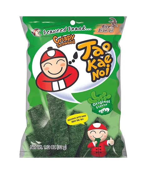 Taokaenoi Crispy Seaweed Original 32g (Snack Rong Bien)