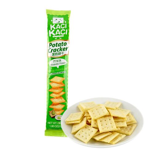 ChaCha Potato Cracker Wasabi Flavor 51g (Khoai Tay Chien Vi Wasabi)