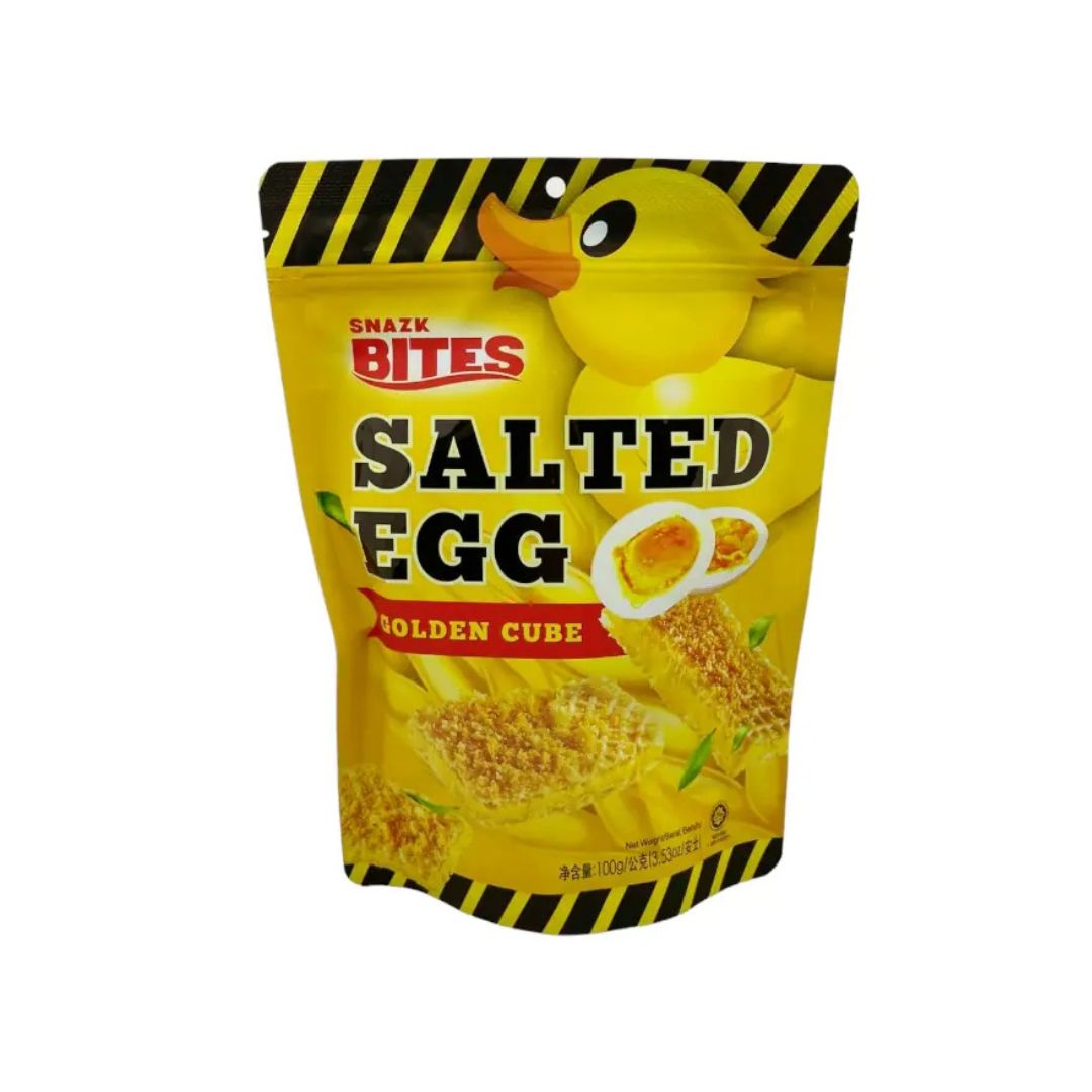 Mybiz Salt Egg Golden Cubes 100g (Banh Snack)