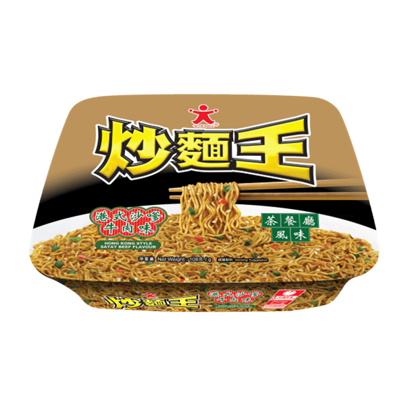 Doll Fried Noodle Hong Kong Style Satay Beef Flavor 108g (Mi Goi)