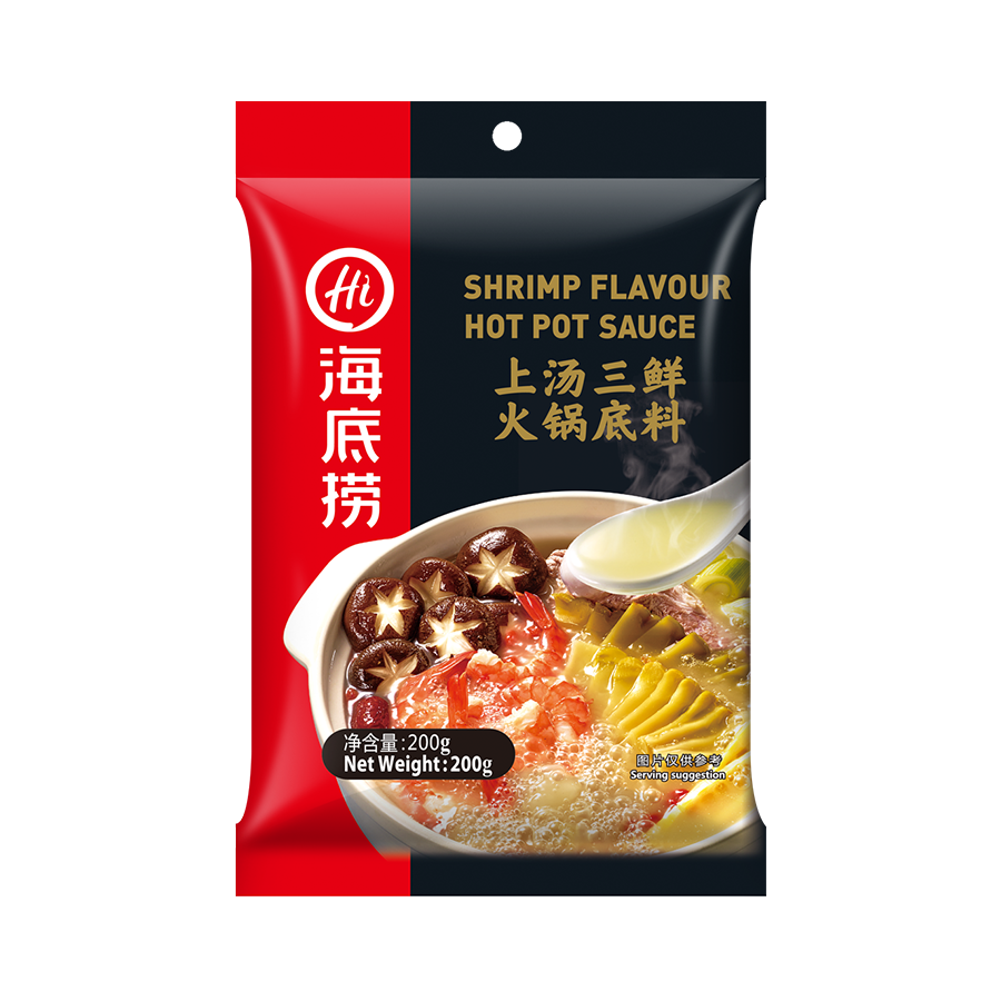 Haidilao Shrimp Flavor Hot Pot Sauce 200g (Gia Vi Lau)