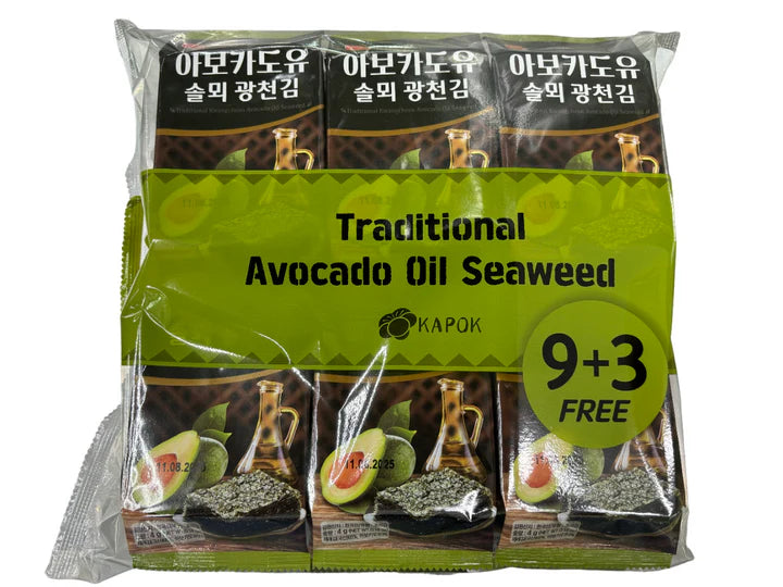 Kapok Traditional Avocado Oil Seaweed 12 packs (Rong Bien)