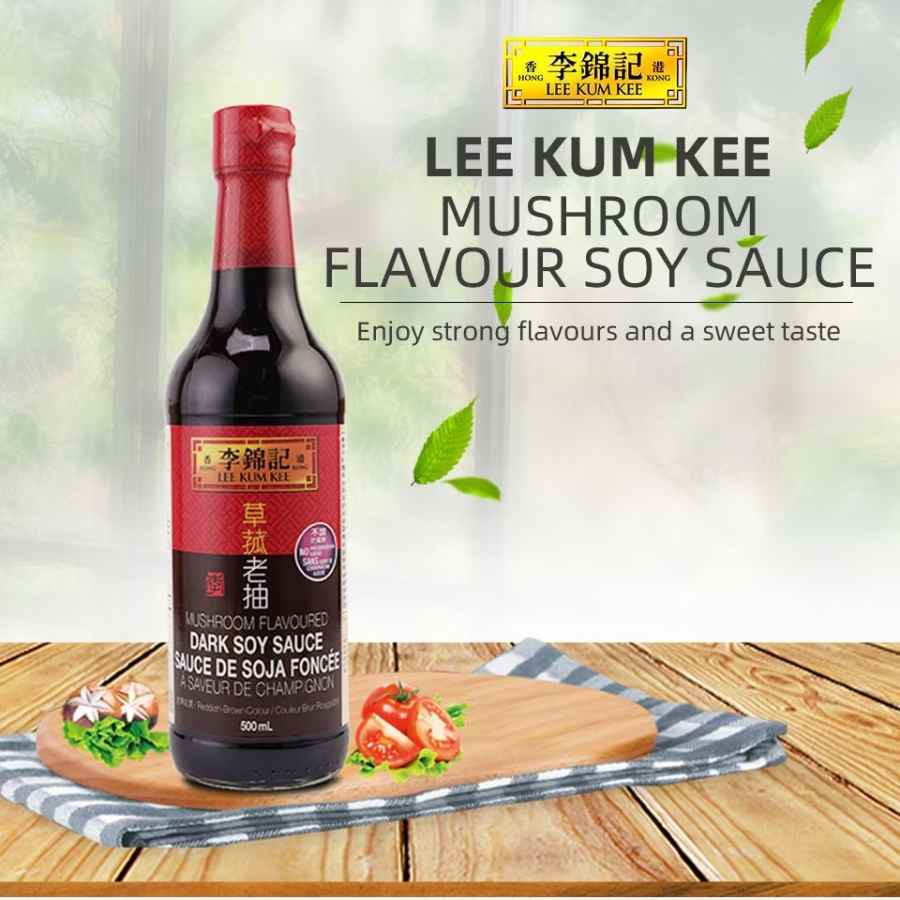 Lee Kum Kee Mushroom Dark Soy Sauce 500ml (Nuoc Cham)