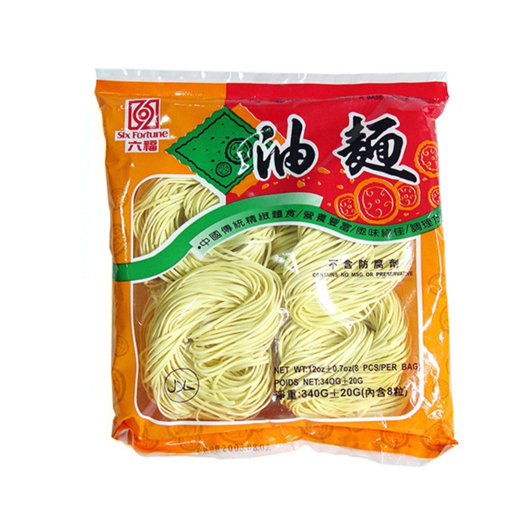 Six Fortune You Mian Noodles 340g (Mi)