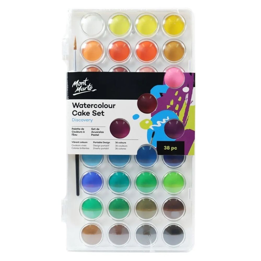 Mont Marte Watercolour Cake Set 36pc