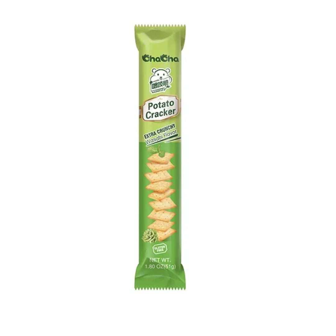 ChaCha Potato Cracker Wasabi Flavor 51g (Khoai Tay Chien Vi Wasabi)