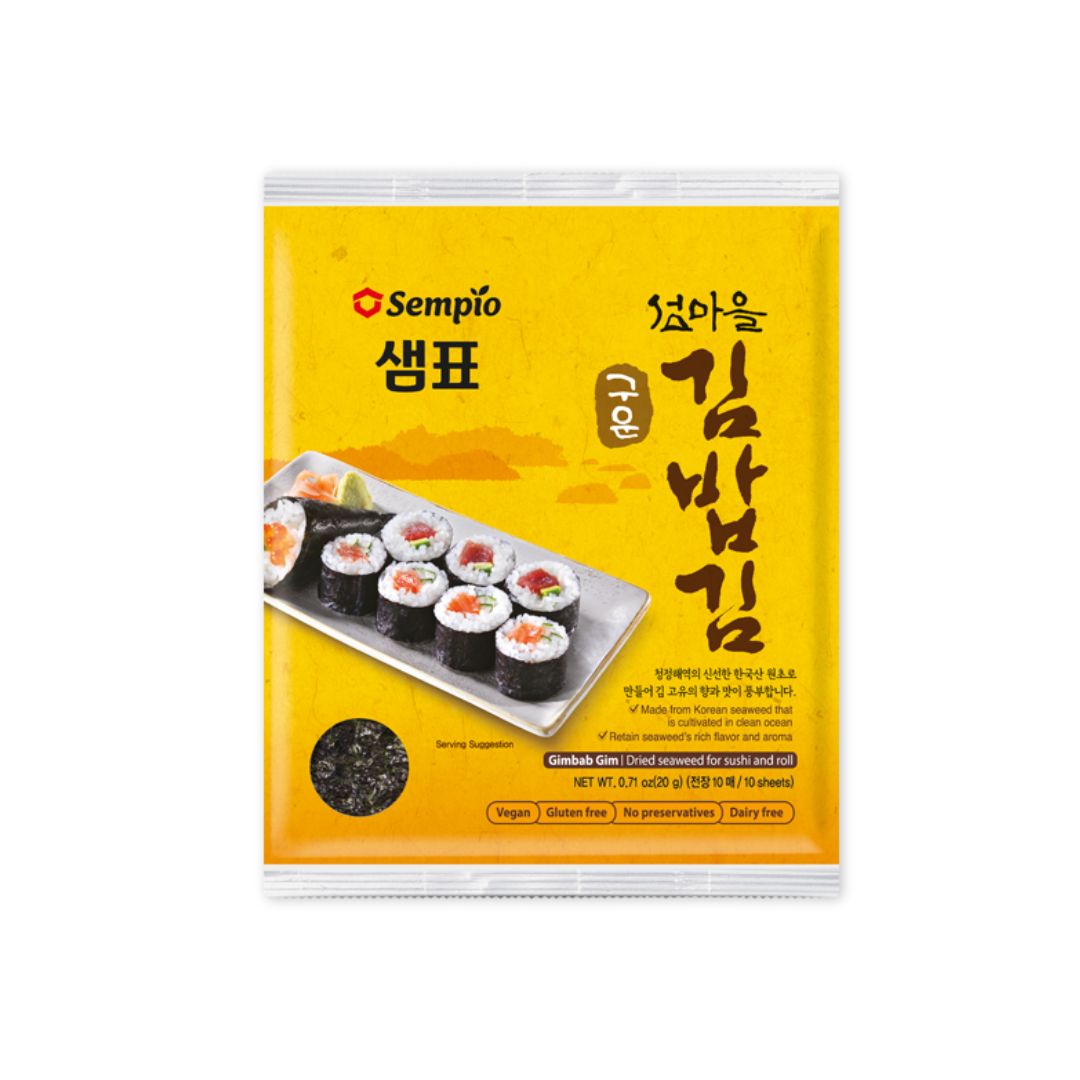 Sempio Dried Seaweed For Sushi Rolls 10 Sheets/20g (Rong Bien)