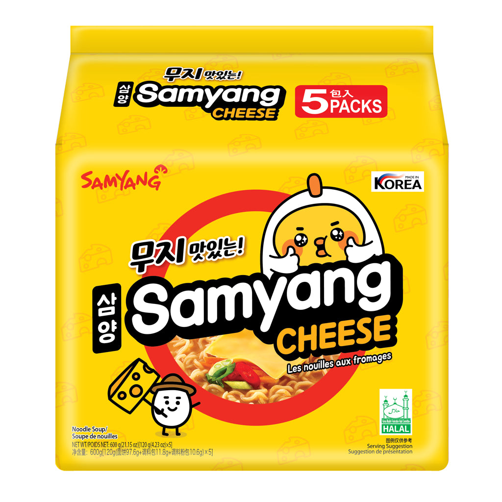 Samyang Cheese Ramen 5 packs of 120g (Mi Goi)