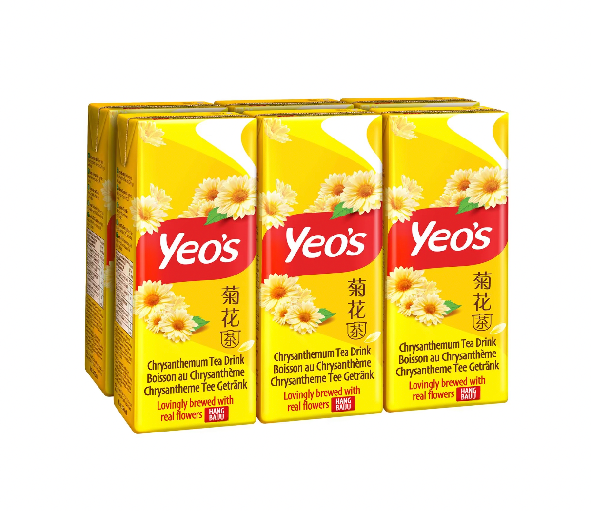 Yeos Chrysanthemum Tea 6Pk 250ml (Tra Hoa Cuc)