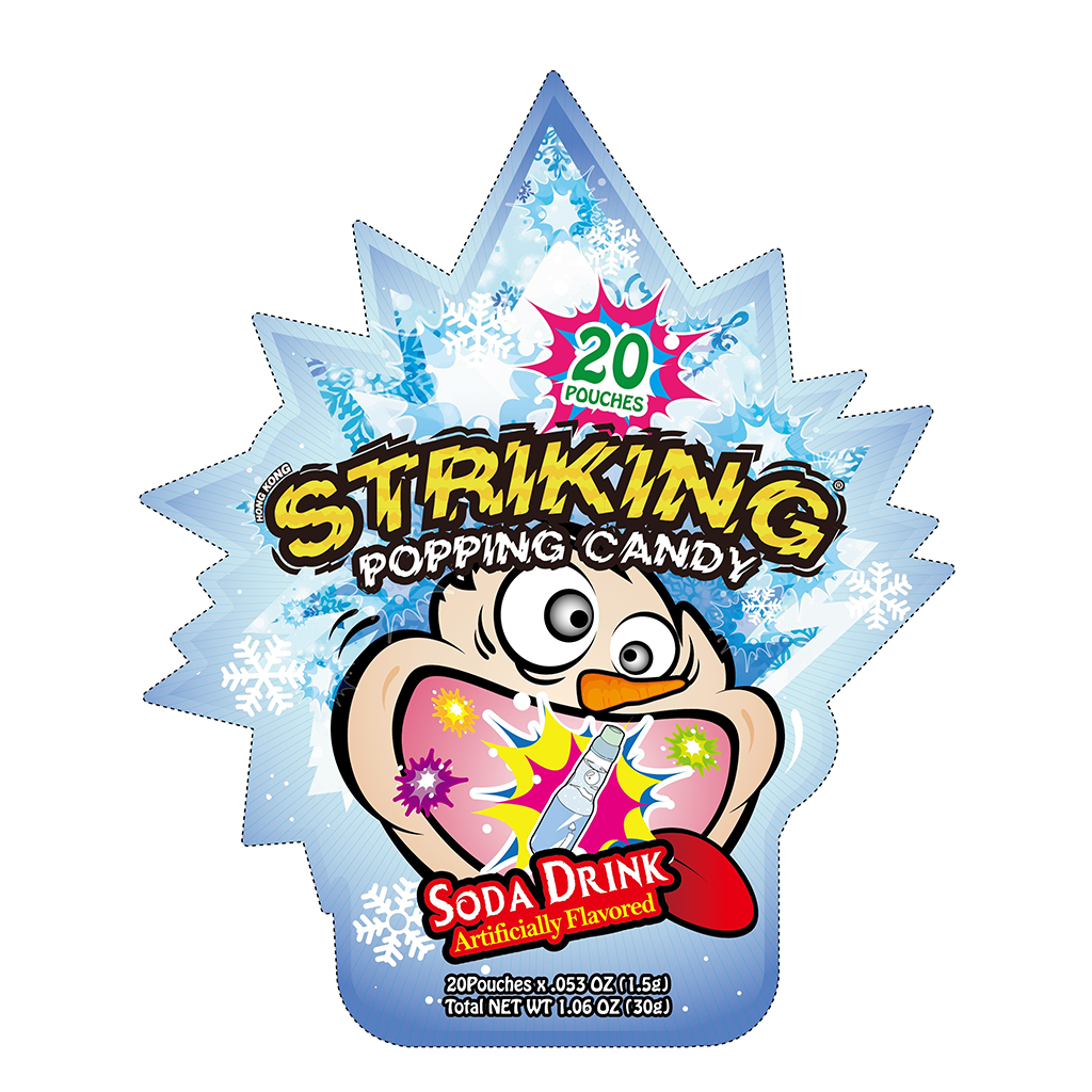 Striking Popping Candy Soda Drink Flavor 30g (Keo)