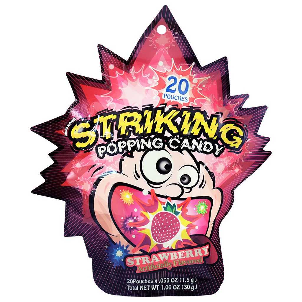 Striking Strawberry Popping Candy 30g (Keo)