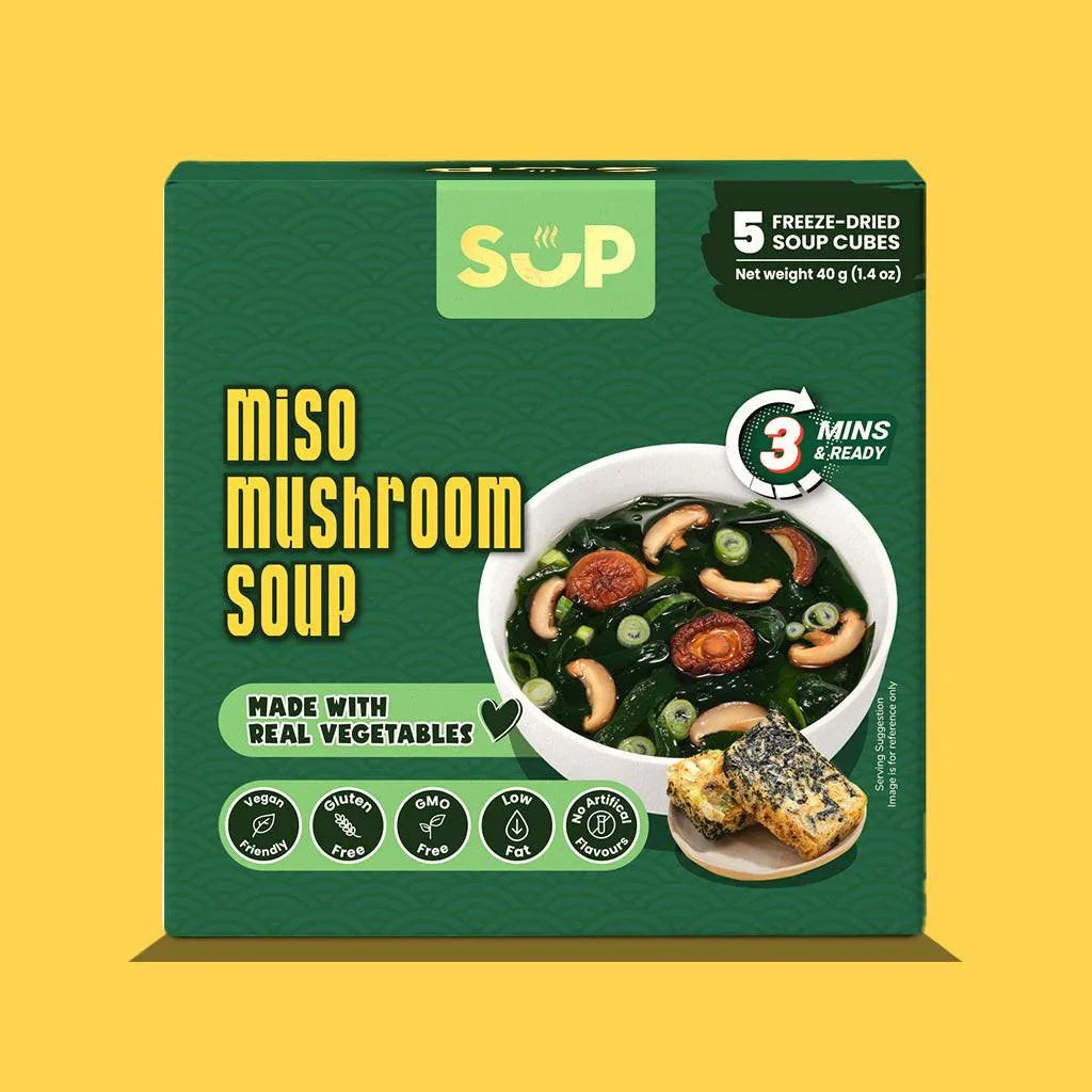 SUP Miso And Mushroom Soup - Vegetarian 5 Sachets A Box (Canh Rong Bien)