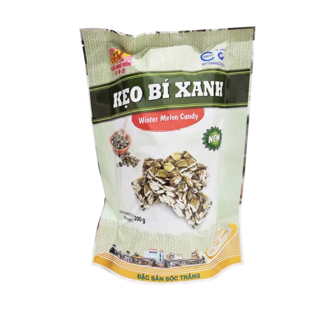 Tan Hue Vien Winter Melon Seed Candy 200g (Keo Bi Xanh)