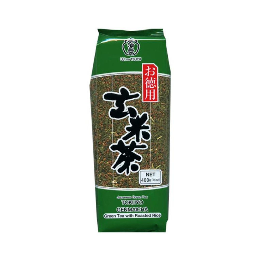 Ujinotsuyu Green Tea Roast Rice Tokuyogenmaicha 400g (Tra Xanh Gao Rang)