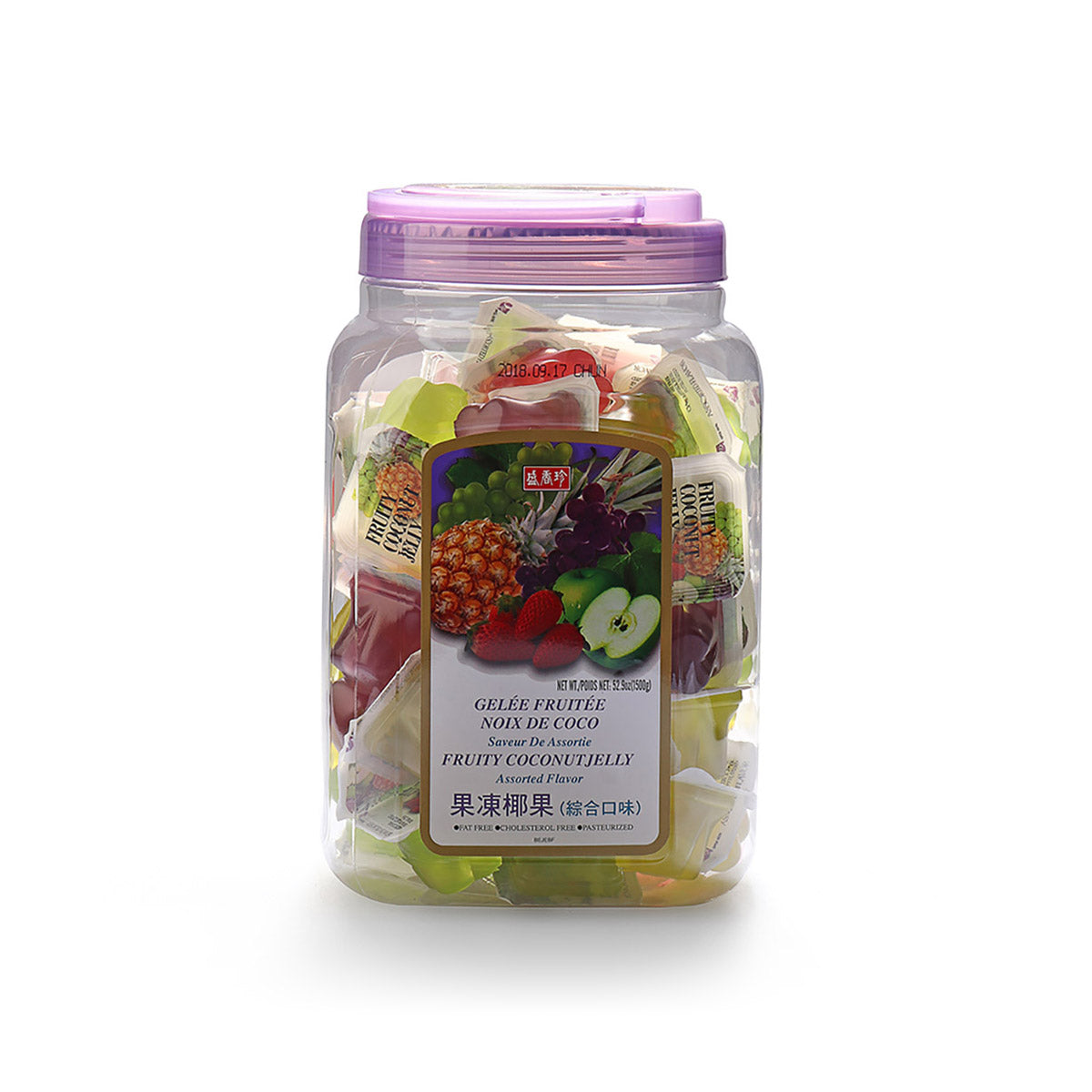 Triko Assorted Flavor Fruity Coconut Jelly (Jar) 1.5kg (Rau Cau)