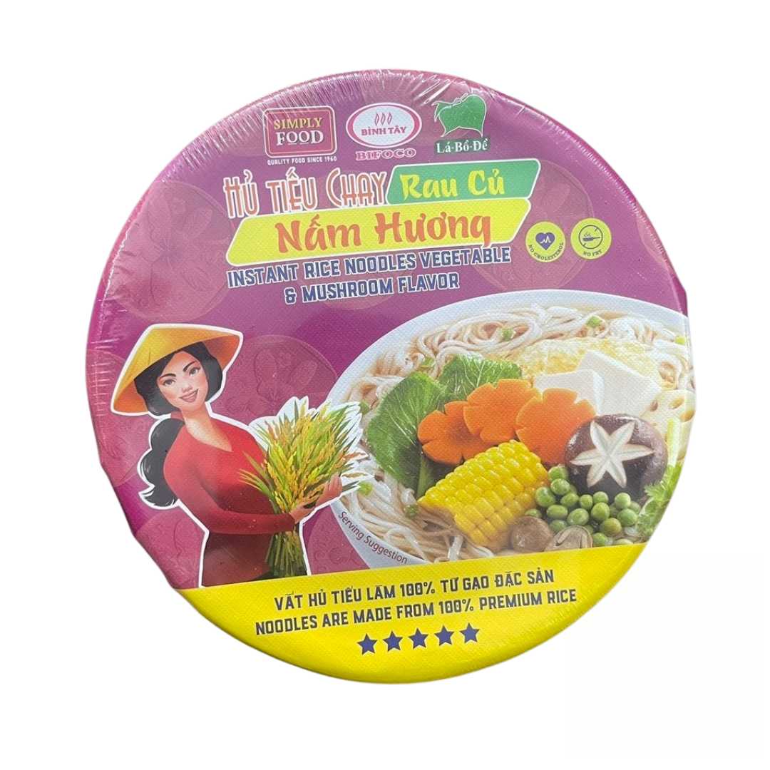 Binh Tay Hu Tieu Chay Rau Cu Nam Huong (Bowl) 75g