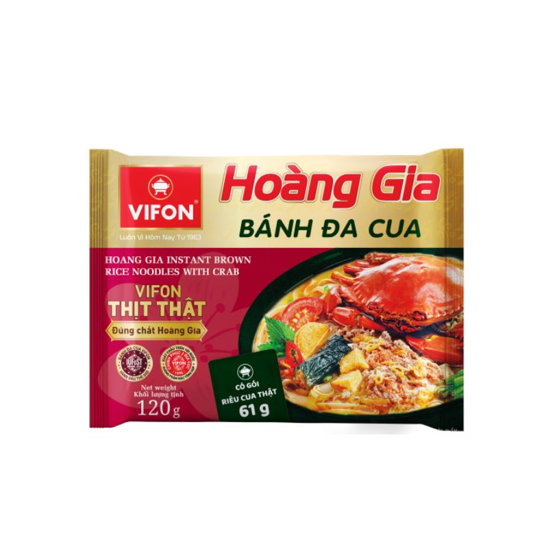 Vifon Hoang Gia 120g (Banh Da Cua )