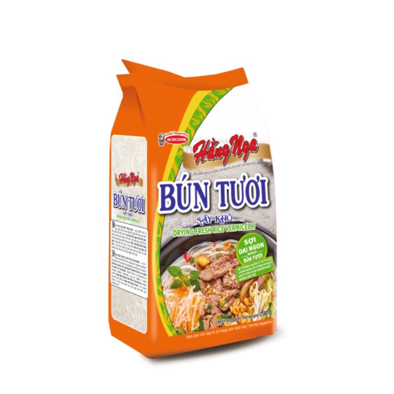 Hang Nga Acecook Vermicelli 200 grams (Bun Tuoi)