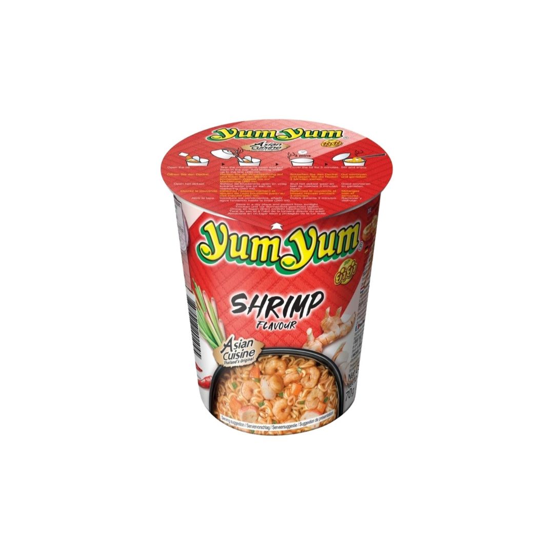 Yumyum Noodle Cup Tomyum Shrimp 70g (Mi Ly)