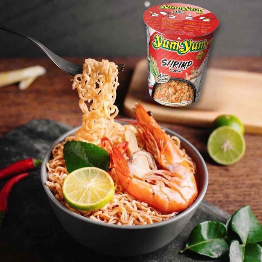 Yumyum Noodle Cup Tomyum Shrimp 70g (Mi Ly)