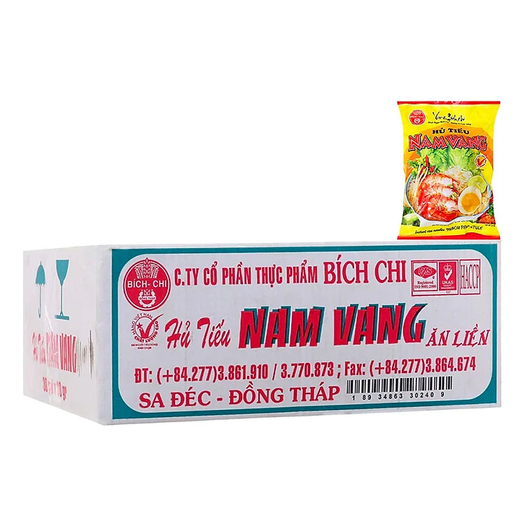 Box of Nam Vang Instant Noodles 60g X30 (Hu Tieu Nam Vang Bich Chi Thung 30 goi)