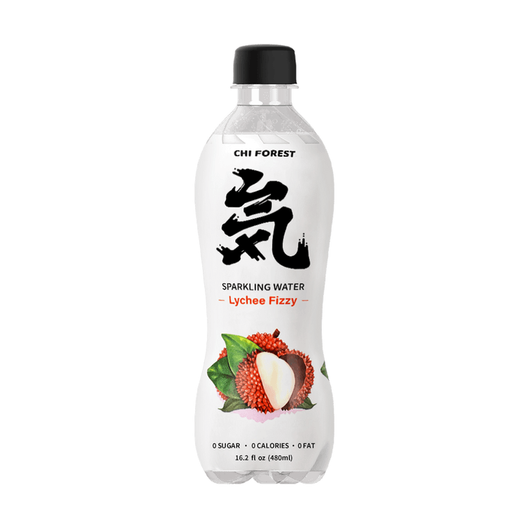 Genki Forest Sparkling Water Lychee Frizzy Flavour 480ml (Nuoc Giai Khat)