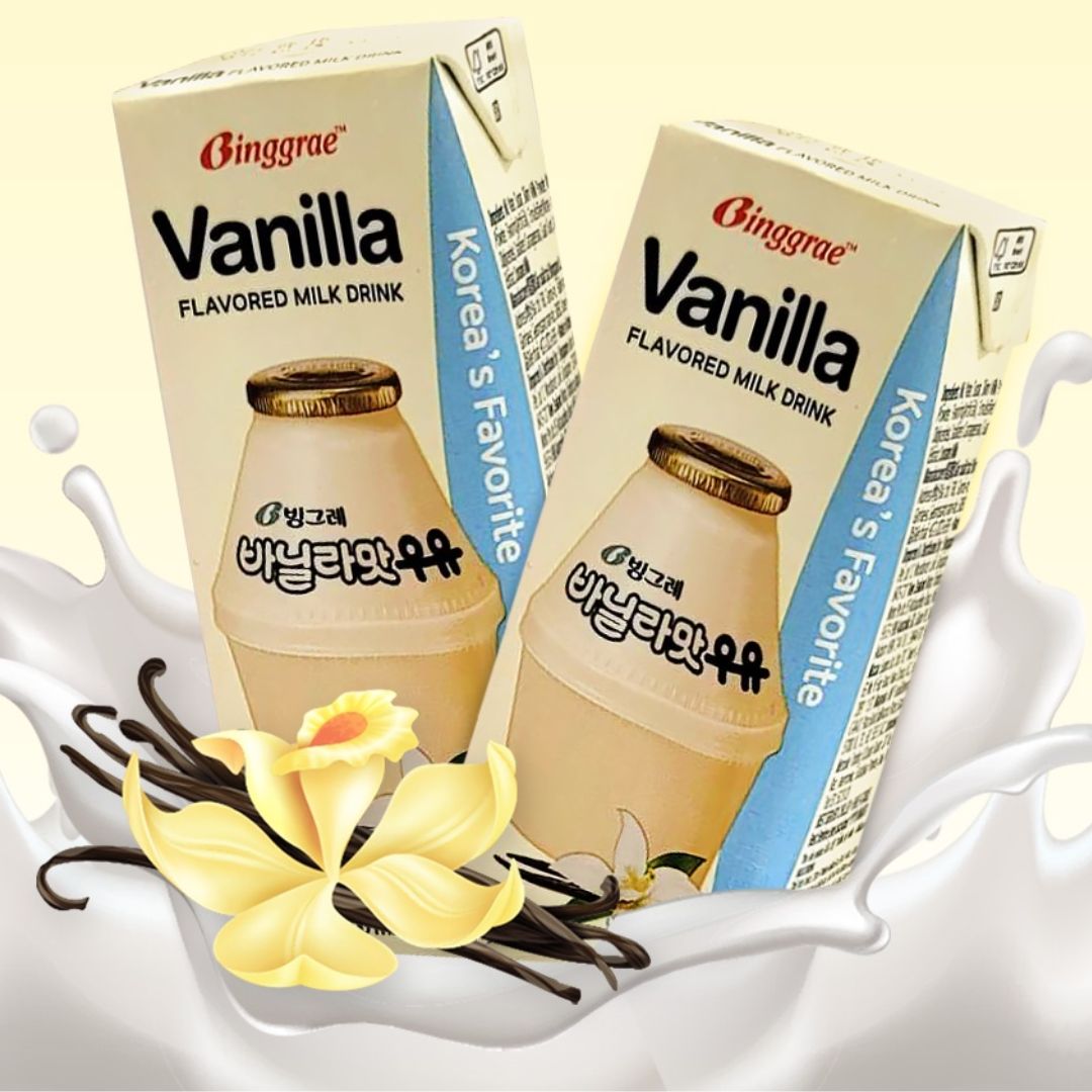 Binggrae Vanilla Milk Drink 6 of 200ml - Homie Online Asian Supermarket & GroceryBeverages