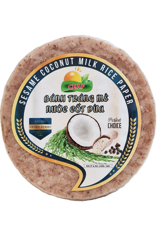 Ceaf Sesame Milk Coconut Rice Paper 500g (Banh Trang Me)