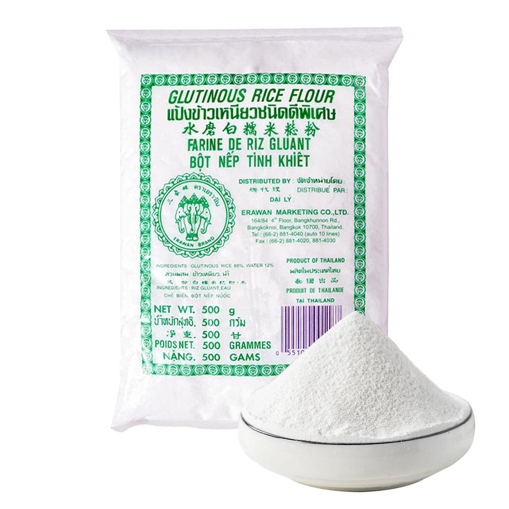 Erawan Glutinous Rice Flour Green 500g (Bot Nep)