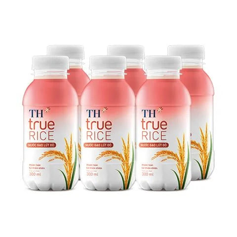 TH True Rice Wholegrain Red Rice Drink 300ml X6 Bottle (Sua Gao Luc)