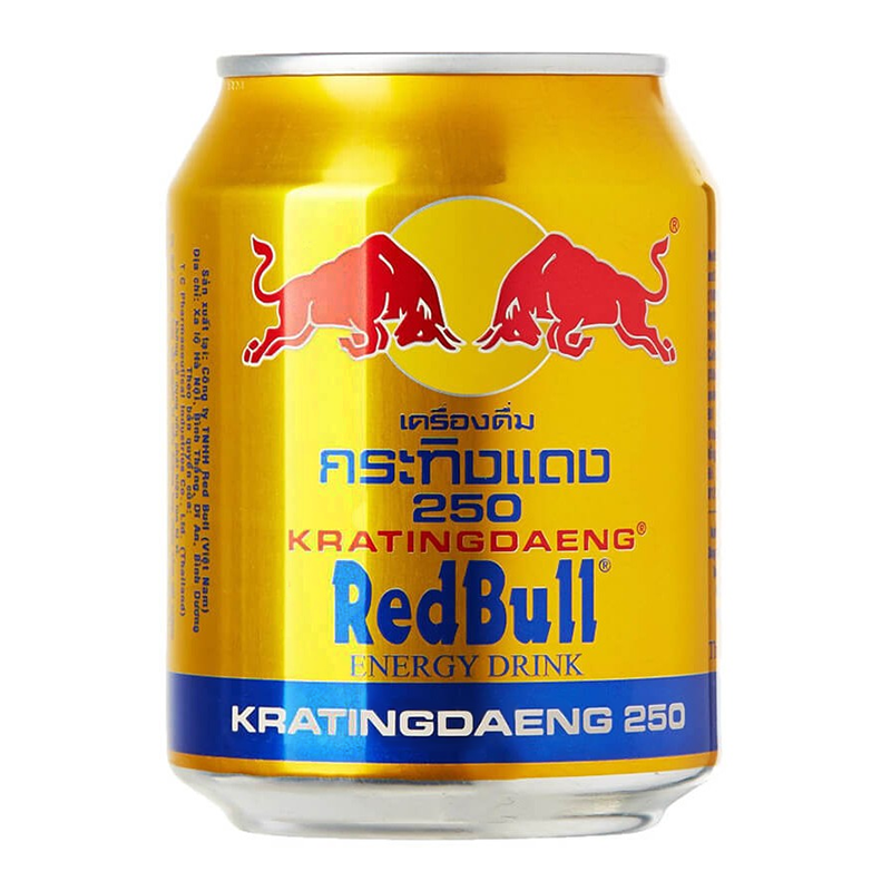 Red Bull Soft Drink Can Of 250ml (Nuoc Tang Luc)