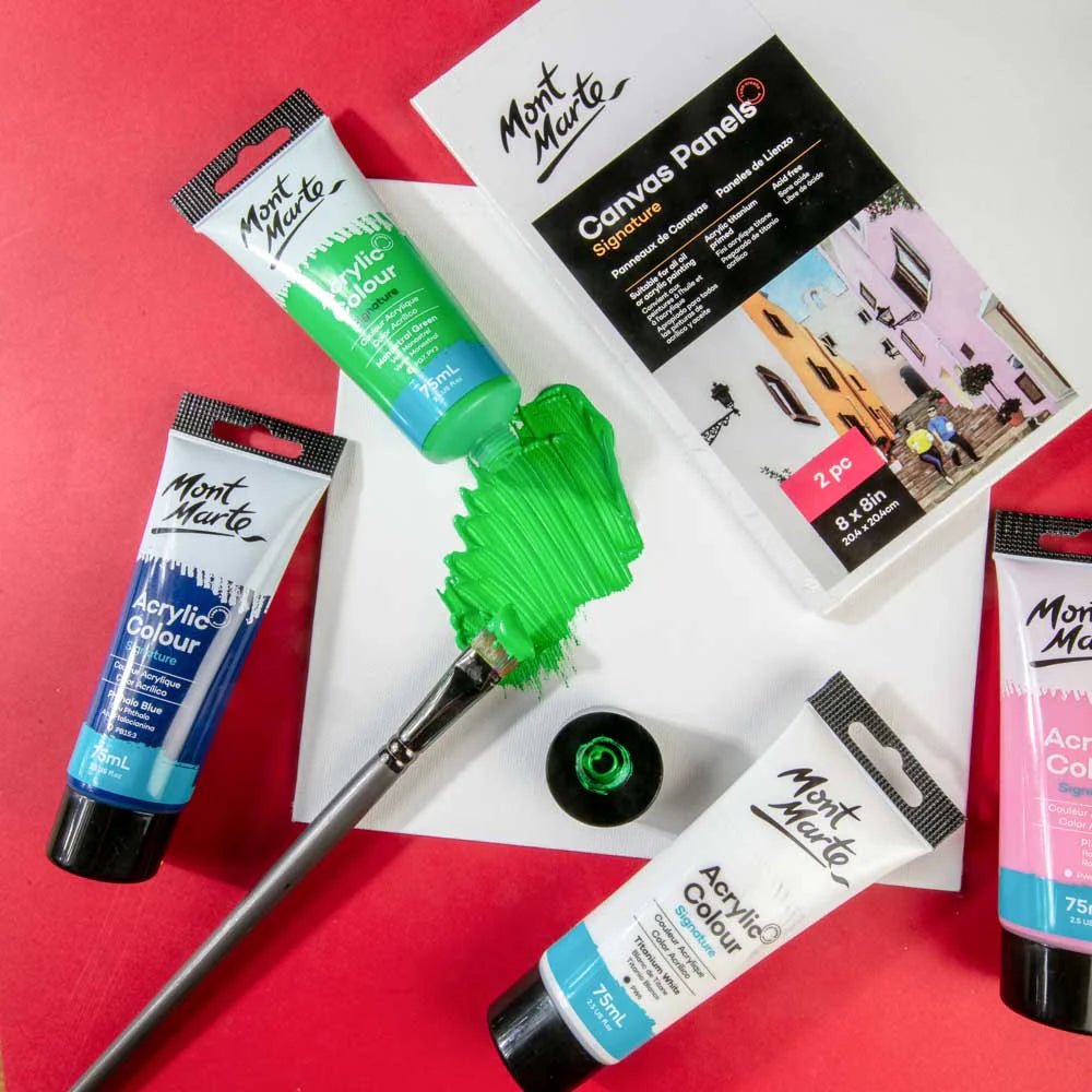 Mont Marte Canvas Panels 20.4 x 20.4cm (Pack of 2) - Homie Asian Supermarket & Grocery OnlineArt Supplies